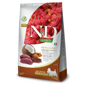 N&D Quinoa Skin & Coat Venison & Coconut Mini pre malé plemená psov 2,5 kg