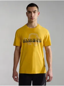 Žlté pánske tričko NAPAPIJRI Iceberg #8060949