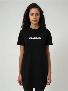 Čierne dámske tričko s potlačou Napapijri