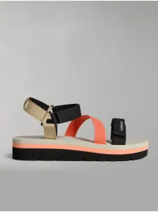 Sandále pre ženy NAPAPIJRI - čierna, oranžová, krémová #6050405