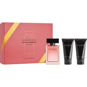 Narciso Rodriguez For Her Musc Noir Rose darčeková kazeta parfumovaná voda 50 ml + telové mlieko 50 ml + sprchovací gél 50 ml pre ženy