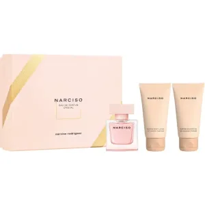 Narciso Rodriguez Narciso Cristal darčeková kazeta parfumovaná voda 50 ml + telové mlieko 50 ml + sprchovací gél 50 ml pre ženy