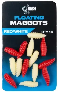 Nash umelá nástraha červ floating maggot red white 14 ks