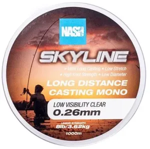 Nash vlasec skyline mono low visibility clear 1000 m - 0,26 mm 3,62 kg