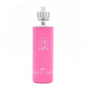 Natu Sklenená fľaša v ružovom termo obale Natu 550 ml