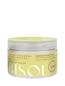 BISOU Keratin maska na vlasy - molekulárna obnova silne poškodených vlasov Professional 250 ml