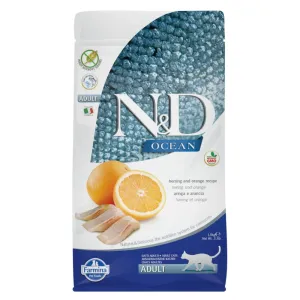 Farmina N&D Ocean Adult Grain Free Hering & Orange  - výhodné balenie: 3 x 1,5 kg