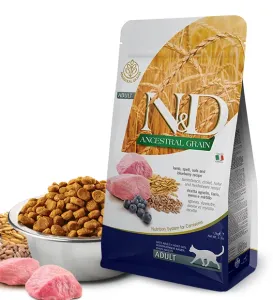 Farmina N&D cat AG adult, lamb, spelt, oats & blueberry granule pre mačky 0,3kg