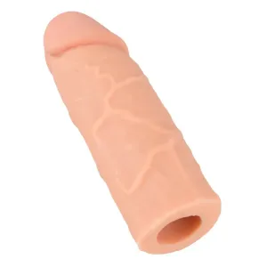 Nature Skin - predlžujúci, zhrubšujúci návlek na penis (15,5cm)