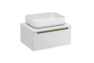 Kúpeľňová skrinka pod umývadlo Naturel Stilla 60x30x45 cm biela STILLAD06007DBI