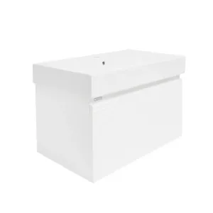 Kúpeľňová skrinka s umývadlom Naturel Savona 78x43x44,8 cm biela lesk SAVONA80BISAT