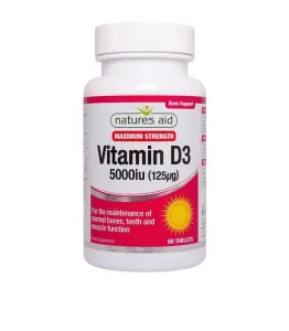 Natures Aid Vitamin D3 5.000iu 60 tabliet