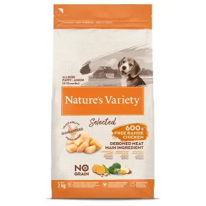 Nature's Variety Selected Junior kuracie z voľného chovu - výhodné balenie: 2 x 2 kg