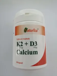 Naturica Vitamin K2 + D3 Calcium 30 kapsúl