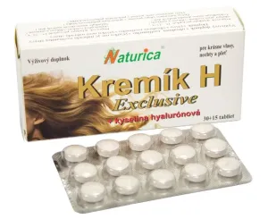NATURICA Kremík H Exclusive + kyselina hyalurónová 30 + 15 tabliet ZADARMO