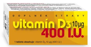 Naturvita Vitamín D3 10mcg 400I.U. 90 tabliet