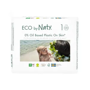 Naty Nature Babycare Newborn 1 2-5 kg 25 ks,ECO BY NATY Plienky jednorazové 1 (2-5 kg) 25 ks