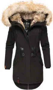 Navahoo Bombii dámska zimná bunda s kožušinou, čierna #6158653