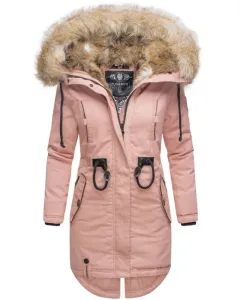 Navahoo Bombii dámska zimná bunda s kožušinou, ružová #6158656