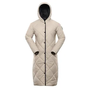 NAX ZARGA Dámsky kabát, béžová, veľkosť #8022692