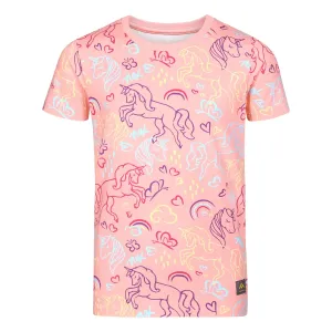 NAX ERDO Detské tričko, ružová, veľkosť #7979190