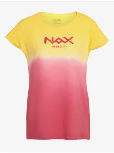 Žlto-ružové dámske tričko NAX KOHUJA