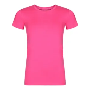 Tmavo ružové dámské basic tričko NAX DELENA