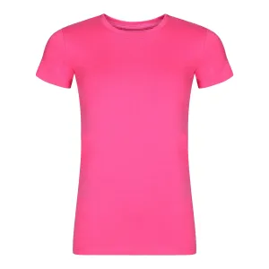 Tmavo ružové dámské basic tričko NAX DELENA