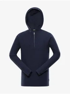 NAX Polin Pánsky sveter s kapucňou MPLY134 mood indigo L