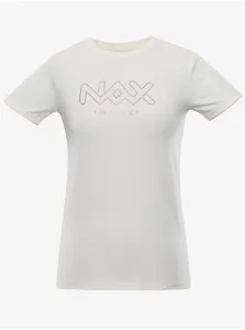 NAX Emira Dámske bavlnené tričko LTSY991 krémová L