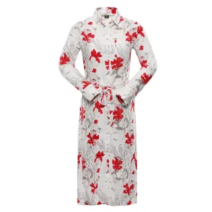 NAX Cufewa Dámske šaty s dlhým rukávom LSKX414 krémová XL