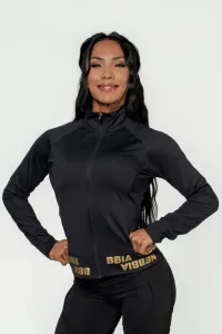 Nebbia Zip-Up Jacket INTENSE Warm-Up Black/Gold M Fitness mikina