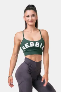 Nebbia Classic Hero Cut-Out Sports Bra Dark Green XS Fitness bielizeň