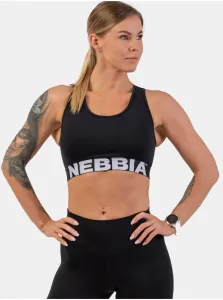 Nebbia Medium Impact Cross Back Sports Bra Black M Fitness bielizeň