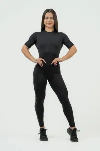 Nebbia Workout Jumpsuit INTENSE Focus Black XS Fitness tričko