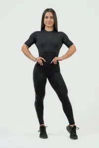 Nebbia Workout Jumpsuit INTENSE Focus Black M Fitness tričko