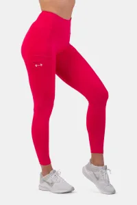 Nebbia Active High-Waist Smart Pocket Leggings Pink L Fitness nohavice