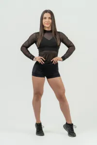 Nebbia Compression High Waist Shorts INTENSE Leg Day Black XS Fitness nohavice