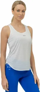 Nebbia FIT Activewear Tank Top “Airy” with Reflective Logo White L Fitness tričko