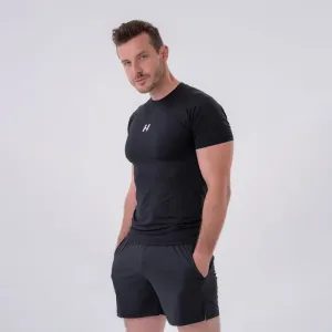 Nebbia Functional Slim-fit T-shirt Black L Fitness tričko