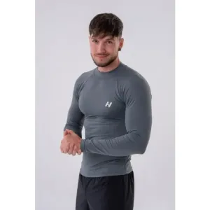 Nebbia Functional T-shirt with Long Sleeves Active Grey L