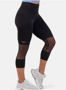 Nebbia High-Waist 3/4 Length Sporty Leggings Black M Fitness nohavice