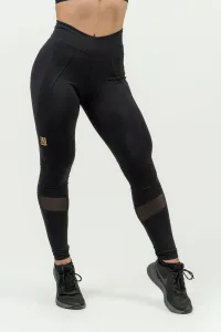 Nebbia High Waist Push-Up Leggings INTENSE Heart-Shaped Black/Gold L Fitness nohavice