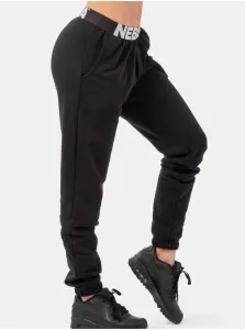Nebbia Iconic Mid-Waist Sweatpants Black M Fitness nohavice