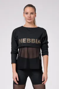 Nebbia Intense Mesh tričko 805 čierne  XS