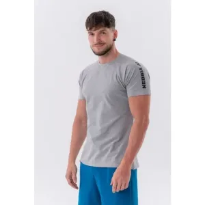 Tričko Nebbia Sporty Fit T-shirt “Essentials” Světle šedá #375486