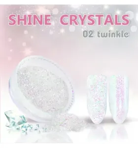 Prášok na nechty Shine crystal effect 02