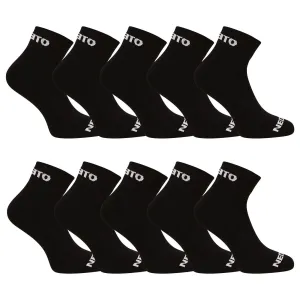10PACK socks Nedeto ankle black #7961353