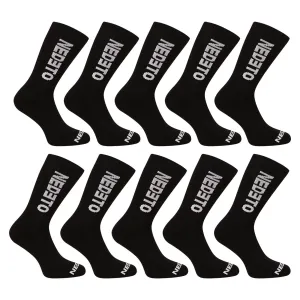 10PACK Socks Nedeto High Black #8358970