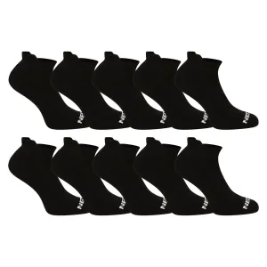 Súprava desiatich -párov ponožiek v čiernej farbe Nedeto